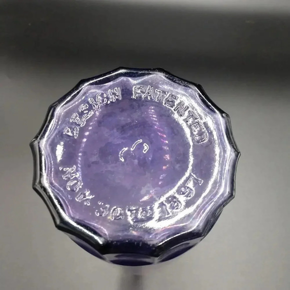 Antique Purple Amethyst Glass Bottle - Picture 4 of 8